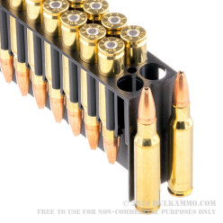20 Rounds of .308 Win Ammo by Fiocchi - 165gr Game King HPBT