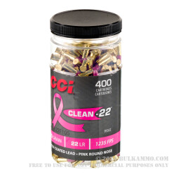 3200 Rounds of .22 LR Ammo by CCI Clean-22 - 40gr Poly-Coated LRN