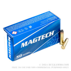 50 Rounds of .357 Mag Ammo by Magtech - 158gr SJHP