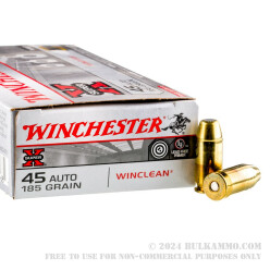 50 Rounds of .45 ACP Ammo by Winchester Super-X - 185gr BEB