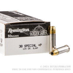 38 Special - +P 125 Grain JHP - Remington Golden Saber - 500 Rounds