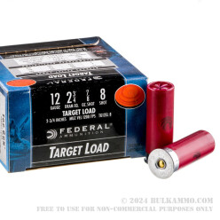 25 Rounds of 12ga Ammo by Federal Top Gun - 7/8 ounce #8 shot