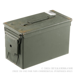 1 Surplus Good Condition Mil-Spec 50 Cal M2A1 Green Ammo Can