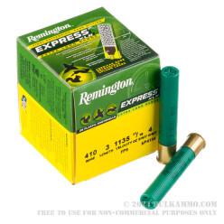 25 Rounds of .410 Ammo by Remington Express Long Range -  3 in - #4 shot