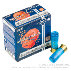 250 Rounds of 12ga Ammo by Fiocchi - 7/8 ounce #9 shot