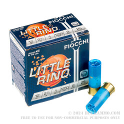 250 Rounds of 12ga Ammo by Fiocchi - 1 ounce #8 shot