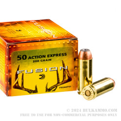 20 Rounds of .50 AE Ammo by Federal Fusion - 300 gr SP