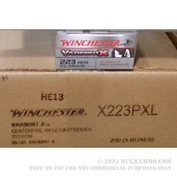 40 Rounds of .223 Ammo by Winchester - 55gr Polymer Tipped