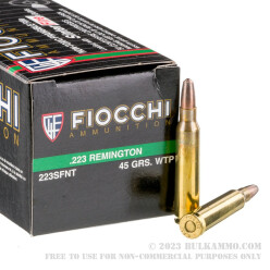 50 Rounds of .223 Ammo by Fiocchi - 45 gr Frangible