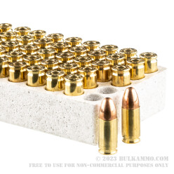 100 Rounds of 9mm Ammo by Browning - 115gr FMJ
