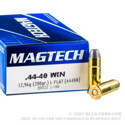 50 Rounds of .44-40 Win Ammo by Magtech - 200gr LFN
