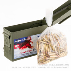 420 Rounds of .223 Ammo by Federal American Eagle in Ammo Can - 55gr FMJBT