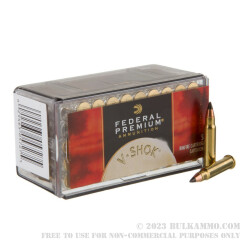 50 Rounds of .17HMR Ammo by Federal - 17gr Polymer Tipped