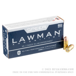 50 Rounds of .45 ACP Ammo by Speer Lawman Cleanfire - 230gr TMJ