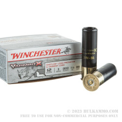 10 Rounds of 12ga Ammo by Winchester Varmint-X - 3" 1 1/2 ounce BB