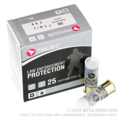 250 Rounds of 12ga Ammo by TRUST Proteccion - 9 Pellet 00 Buck