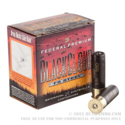 25 Rounds of 12ga Ammo by Federal Blackcloud - 3" 1 1/4 ounce BBB