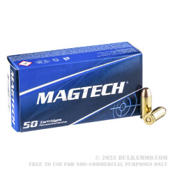 50 Rounds of .40 S&W Ammo by Magtech - 165gr FMJ FN