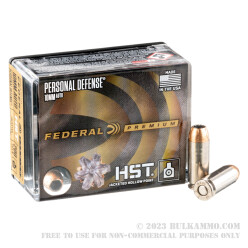 200 Rounds of 10mm Ammo by Federal Personal Defense HST - 200gr JHP