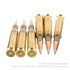10 Rounds of .50 BMG Ammo by Hornady - 750gr A-MAX Match