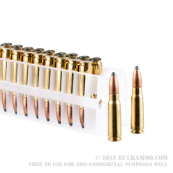 20 Rounds of 7.62x39mm Ammo by Federal - 123gr SP