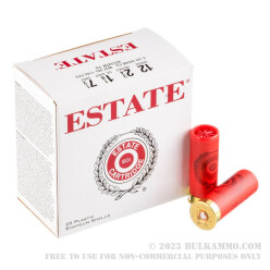 250 Rounds of 12ga Ammo by Estate Cartridge - 2 3/4" 1 1/8 ounce #7 1/2 shot