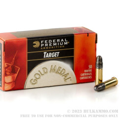 5000 Rounds of .22 LR Ammo by Federal Gold Medal - 40gr LRN