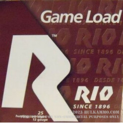 250 Rounds of 12ga Ammo by Rio - 1-1/16 ounce #8 shot
