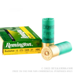 250 Rounds of 12ga Ammo by Remington Express -  #4 Buck