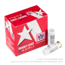 250 Rounds of 12ga Ammo by Stars & Stripes - 2-3/4" 1 ounce #8 shot