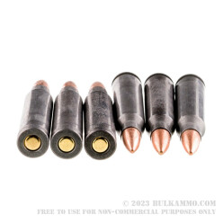 20 Rounds of .223 Ammo by Wolf WPA - 62gr FMJ