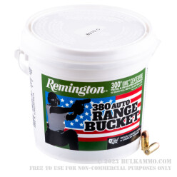 300 Rounds of .380 ACP Ammo by Remington UMC - 95gr FMJ