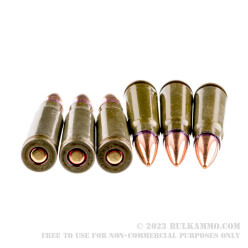 1000 Rounds of 7.62x39mm Ammo by Red Army Standard - 124gr FMJ-BT