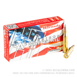 20 Rounds of .243 Win Ammo by Hornady American Whitetail - 100gr SP