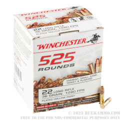 5250 Rounds of .22 LR Ammo by Winchester - 36gr CPHP