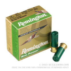 25 Rounds of 12ga Ammo by Remington Nitro Pheasant - 1 1/4 ounce #4 shot