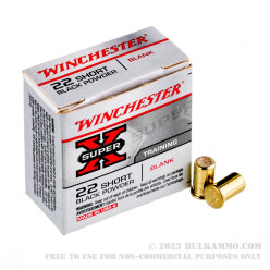50 Rounds of .22 Short Ammo by Winchester Super-X -  Blanks