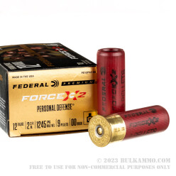10 Rounds of 12ga Ammo by Federal Force X2 - 00 Buck