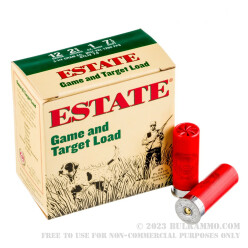 250 Rounds of 12ga Ammo by Estate Cartridge - 1 ounce #7 1/2 shot