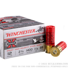 25 Rounds of 12ga Ammo by Winchester - 1 1/8 ounce BB (Steel)