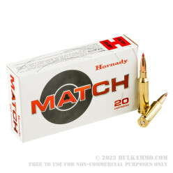 20 Rounds of 6.5 Creedmoor Ammo by Hornady - 120gr ELD Match