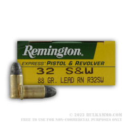 50 Rounds of .32S&W Ammo by Remington Express - 88gr LRN