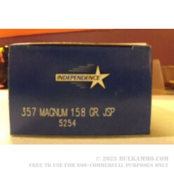 38 Special 130gr FMJ Independence Ammo For Sale