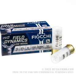 250 Rounds of 12ga LE Ammo by Fiocchi -  00 Buck