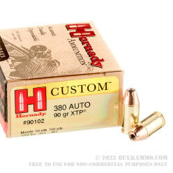 25 Rounds of .380 ACP Ammo by Hornady - 90gr JHP