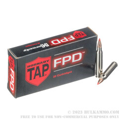 200 Rounds of .223 Ammo by Hornady - 55gr TAP FPD
