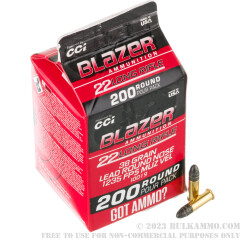200 Rounds of .22 LR Ammo by Blazer - 38gr LRN
