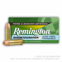 500  Rounds of .38 Spl Ammo by Remington - 100gr PF Disintegrator