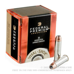 20 Rounds of .357 Mag Ammo by Federal Vital-Shok - 180gr JHP