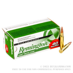 40 Rounds of .308 Win Ammo by Remington - 150gr MC